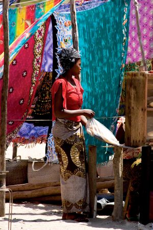 Sarong Sale at Tofo Mozambique